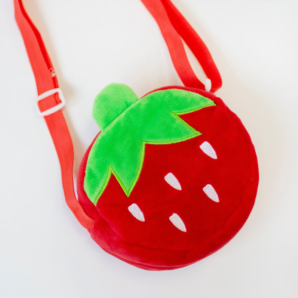 Plush Strawberry Bag