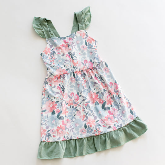 Ruffle Strap Floral