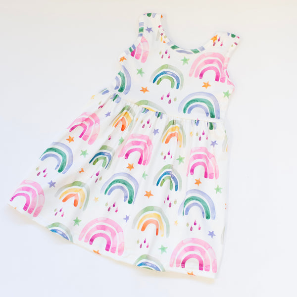 Watercolor Rainbow Twirl